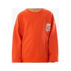 İREM ÇOCUK GİYİM Erkek Çocuk/Kız Çocuk Önü Arkası Here Yazı Desenli Renk Sweatshirt,Turuncu 7 Yaş