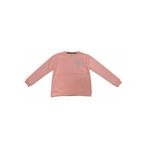 İREM ÇOCUK GİYİM Kız Çocuk Love You Nakışlı Çift Taraf Yazı Desenli Sweatshirt,Yavruağzı 9-10 Yaş