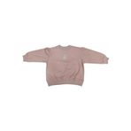 İREM ÇOCUK GİYİM Kız Çocuk Today Yazılı Kendinden Simli Koyu Renk Sweatshirt,Pudra 5 Yaş