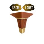 İrem Kahverengi Altın 12Cm Plastik Ayak Mobilya Masa Ve Dolap Ayağı(Kahverengi Altın)(12Cm) Kahverengi 12Cm 12Cm - 1 Adet