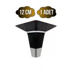 İrem Siyah Krom 12Cm Plastik Ayak Mobilya Masa Ve Dolap Ayağı(Siyah Krom)(12Cm) Siyah 12Cm 12Cm - 1 Adet