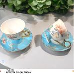 Irena 2'li Çay Fincan - Açık Mavi - 2 Adet