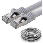 Irenis 1 Metre Cat7 Kablo S/Ftp Lszh Ethernet Network Lan Ağ Kablosu Gri