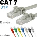 Irenıs 15 Metre Cat7 Kablo Ethernet Network Internet Lan Ağ Kablosu - Gri