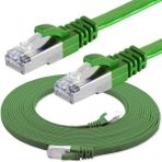 IRENIS 3 Metre CAT7 Kablo Yassı FTP Ethernet Network LAN Ağ Kablosu Yeşil