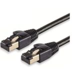 Irenis 3 Metre Cat8 Kablo F/Ftp Lszh Ethernet Network Lan Ağ Kablosu Siyah