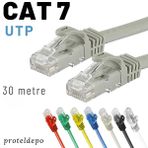 Irenis 30 Metre Cat7 Kablo Ethernet Network İnternet Lan Ağ Kablosu Gri