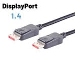 IRENIS 8K DisplayPort Kablo 240 Hz destekli - 32 Gbit, 2 Metre Siyah