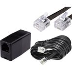 Irenıs Adsl Vdsl Modem Kablosu, Uzatma Seti, Siyah - 10 m