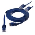 Irenıs Cat6 Kablo Yassi Ethernet Network Lan Ag Internet Kablosu 15 Metre Mavi
