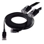 Irenıs Cat6 Kablo Yassi Ethernet Network Lan Ag Internet Kablosu 15 Metre Siyah