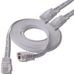 Irenis CAT6 Kablo Yassı Ethernet Network Lan Ağ İnternet Kablosu 50 CM Beyaz