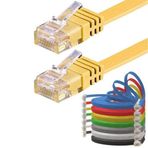 IRENIS CAT6 Sarı 25 cm Yassı Ethernet Kablosu