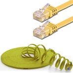IRENIS CAT6 Yassı Ethernet (Network, LAN) Kablosu, Sarı, 5 metre