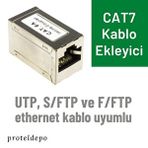 Irenis Cat7 Ethernet Kablo Ekleyici, Birleştirici, Uzatıcı Gümüş