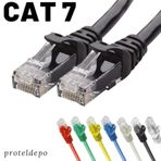 Irenis CAT7 Kablo Ethernet Network İnternet LAN Kablosu, 25 CM -Mavi 5 Adet