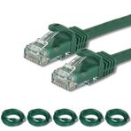 Irenis CAT7 Kablo Ethernet Network İnternet LAN Kablosu, 50 CM -Yeşil 5 Adet