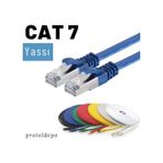 Irenis CAT7 Kablo Yassı FTP Ethernet Network LAN Ağ Kablosu, 10 M-Beyaz