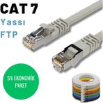 IRENIS CAT7 Yassı FTP Ethernet Beyaz 5 m Network Lan