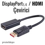 Irenıs Displayport / HDMI Çevirici, Dönüştürücü Kablo - 18 Gbit - Siyah
