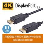 IRENIS DisplayPort Kablo - 19 pin - 165 Hz destekli - 21 Gbit