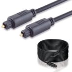IRENIS Fiber Optik Kablo Toslink Optik Ses Kablosu, Ekstra Kalın 10 Metre