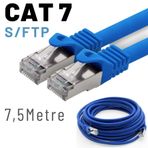 IRENIS Irenis 7,5 Metre Cat7 Kablo S/ftp Lszh Ethernet Network Lan Ağ Kablosu Mavi