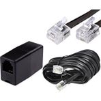 IRENIS Irenis Adsl Vdsl Modem Kablosu, Rj11 Kablo, Köken Telefon Kablosu Siyah