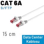 IRENIS Irenis Cat 6a Kablo, S/ftp Ethernet Data Center Patch Kablo, 15cm Beyaz