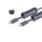IRENIS Zırhlı HDMI 4K Hibrit Kablo, 7,50 Metre, Altın Uçlu, Naylon Örgü, 4K Destekli