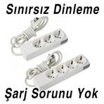 İrhanlar Kablolu Sim Kartlı Ortam Ses Dinleme Cihazı 3'lü Priz