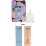 İrie Adet Kabı Regl Kabı Menstrual Cup Intim Yıkama Ph Dengeli Genital Bölge ve Adet Kabı Temizleyici + Su Bazlı Intim Nemlendirici Bölge Kayganlaştırıcı - Regular/Transparan