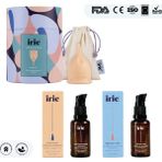 İrie Adet Kabı Regl Kabı Menstrual Cup Intim Yıkama Ph Dengeli Genital Bölge ve Adet Kabı Temizleyici + Su Bazlı Intim Nemlendirici Bölge Kayganlaştırıcı - Small/Nude