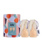 irie Adet Kabı Regl Kabı Menstrüel Kap Menstrual Cup 2'li Paket Alman Medikal Silikon (Nude)