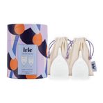 irie Adet Kabı Regl Kabı Menstrüel Kap Menstrual Cup 2'li Paket Alman Medikal Silikon (Transparan)