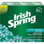 Irish Spring Deep Action Scrub Deodorant Sabun, 3 Adet, Taze, 11 oz (Ambalaj Değişebilir)