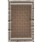 İrlanda Kahverengi Modern Pamuk Modern Geometrik Etnik Desenli Boho Yıkanabilir Hav Toz Vermez Leke Tutmaz Kaymaz Taban Dijital Makine Baskı Halı Oturma Odası Salon Yolluk Koridor Mutfak Halısı