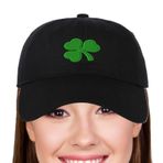 İrlandalı Beyzbol Kapağı, Güneş Beyzbol Şapkası - Yeşil Shamrock Nakış Erkekler için Şık Kapak | Yürüyüş, seyahat, spor, balıkçılık, golf için nefes alabilen şık st Patrick Günü şapkası