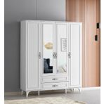 Irmak 4 Kapılı 2 Çekmeceli Gardrop Elbise Dolabı 160x48x195cm