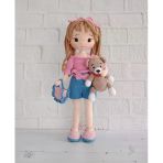 Irmak Bebek ve Ayıcık Amigurumi Organik Oyuncak