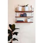 Irmak Dünyası 3 Lü Duvar Rafı Dekoratif Banyo Mutfak Rafı Siyah Metal 3 Katlı Duvar Rafı