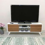 Irmak Mobilya Irmak Tv Sehpası & Tv Ünitesi Ceviz Kapaklı Mini Televizyon Sehpası