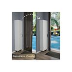 IRMAK MOBİLYA Kapı Arkası Tek kapaklı 5 Raflı Çok Amaçlı İnce Organizatör Banyo Mutfak Kiler Ardiye Boy Dolabı