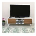IRMAK TV Sehpası & Tv ünitesi Ceviz Kapaklı Mini Televizyon sehpası