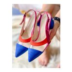 irmona COLOR FUSYA SAKS ORANGE COK RENKLİ SEFFAF DETAYLI SANDALET