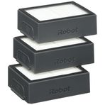 iRobot orijinal dolum seti (1 adet) 3 yüksek performanslı filtre, Roomba e/i serisi ile uyumlu, siyah