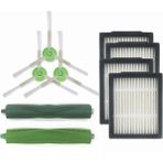 iRobot Roomba I7 (7150) I7+(7550) Filtre,yan Fırça,ana Fırça Seti (4 Adet Hepa Filtre, 3 Adet Yan Fırça, 2 Adet Ana Fırça)