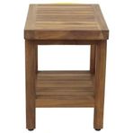İroko 30x30x25 cm Duş Oturağı Ağaç Tabure Ağaç Oturak Duş Taburesi