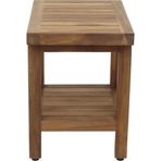 İroko 30x60x40 cm Duş Oturağı Ağaç Tabure Ağaç Oturak Duş Taburesi