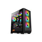 IROMX ORENDA BTX-75G3 750W 4x12CM ARGB FAN ATX 2xUSB2.0/1xUSB3.0 360MM SOĞUTUCU DESTEKLİ SİYAH KASA